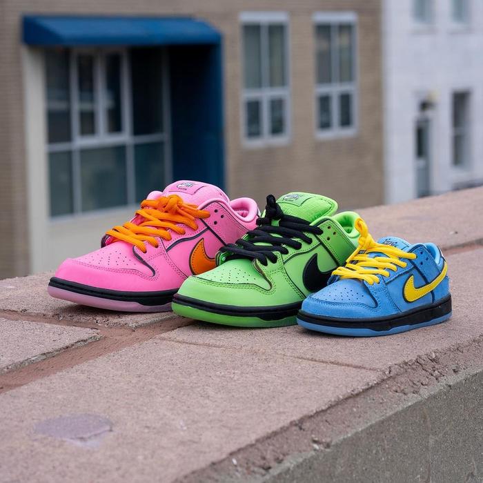 Nike SB Dunk Low x PowerpuffGirls Powerpuff Girls 100% Original