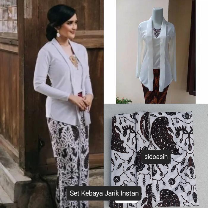 Set Kebaya + Jarik Instan / Kebaya Jarik Adat Jawa