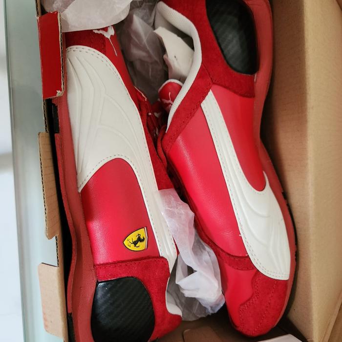 Sepatu Puma Ferrari Original Size 43 Trionfo Lo GT II Red White BNIB