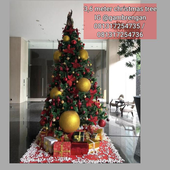 vendor penyewaan pohon natal 3.6 meter christmas tree rental jakarta