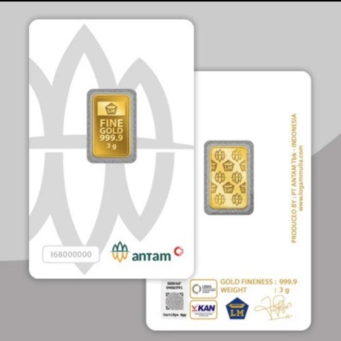 logam mulia 3 gram new