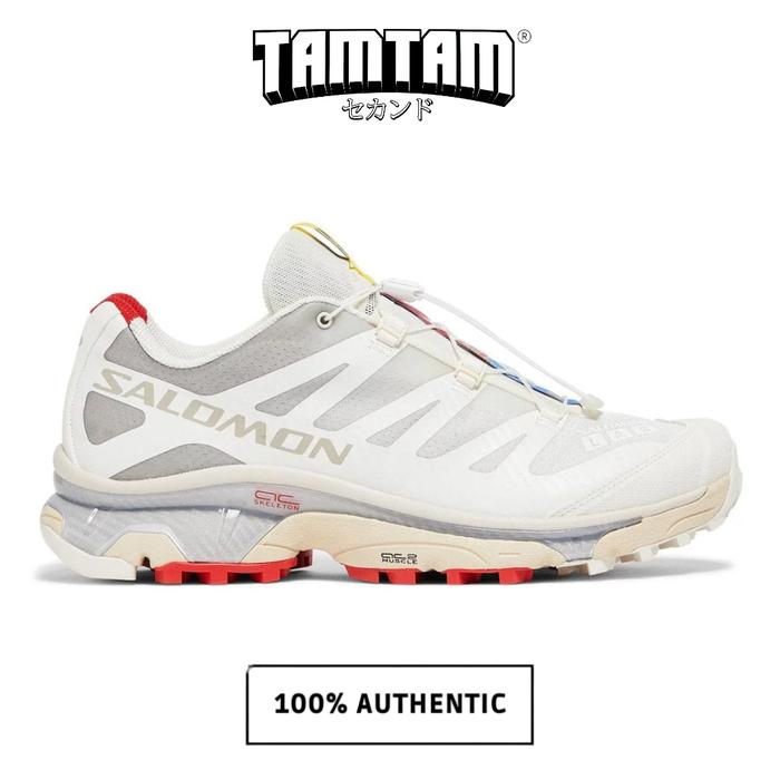 Salomon XT-4 OG Vanilla Ice / Fiery Red White 100% Original
