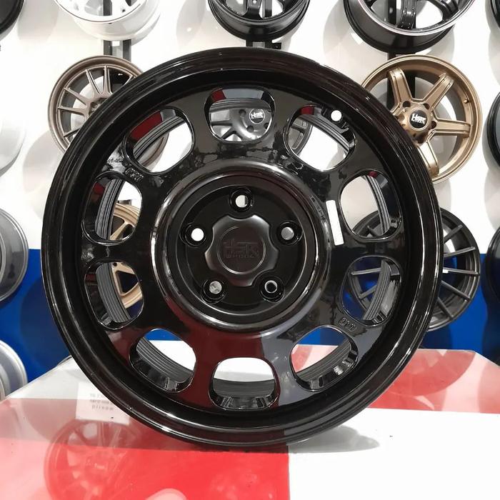 GRATIS ONGKIR!! VELG KALENG RING 17 BAUT 5 GLOSSY BLACK HSR KLG