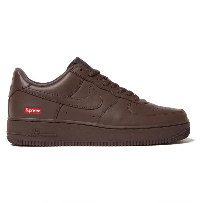 SUPREME AIR FORCE 1 LOW BROWN FW23 SNEAKER SEPATU ORI AUTHENTIC