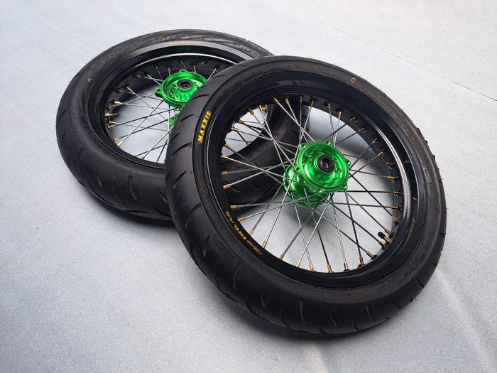 Ban set supermoto klx ban klx supermoto excel tromol cnc
