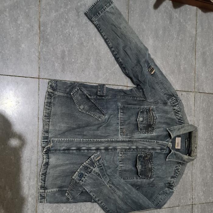 jaket jeans camel active original