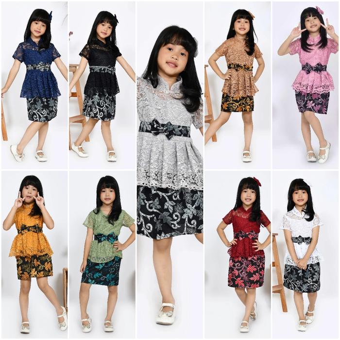 kebaya anak perempuan/baju adat/kebaya wisuda TK paud/kebaya 1-8thn