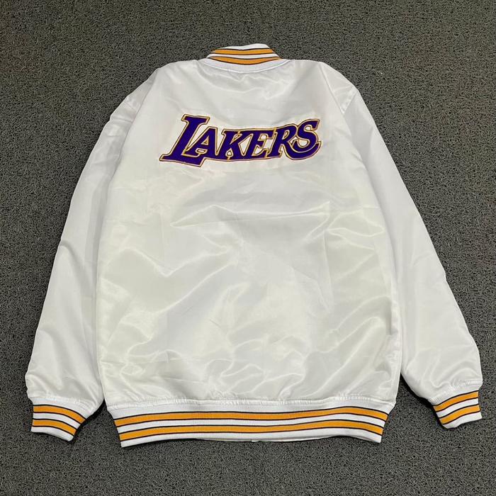 Jaket Varsity LAKERS Bordir Premium FullTag - Jaket Bomber Lakers