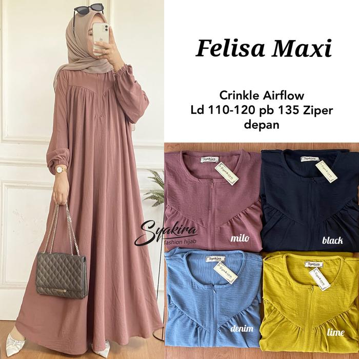 FELISA MAXY BAHAN CRINCKLE AIRFLOW ALLSIZE FIT XL-XXL BUSUI