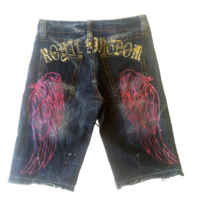 celana jeans pendek Skull sukajan sorridere japan