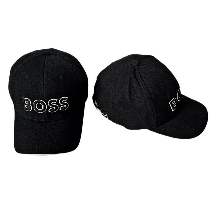 Topi Hugo Boss Cap One Embossed Black Original