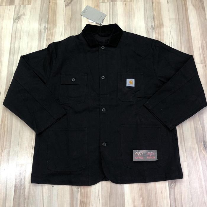 Carhartt WIP OG Chore Jacket Black/Jaket Carhartt Hitam