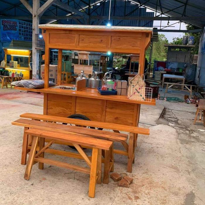 Gerobak angkringan Komplit peralatan