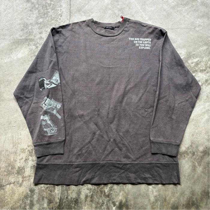 Japanese Designer Milk Boy Comunism Money Logo Sweatshirt