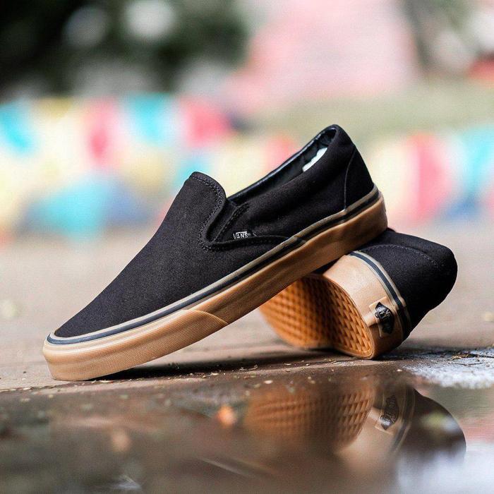 Original Vans Slip On Classic Black Gum