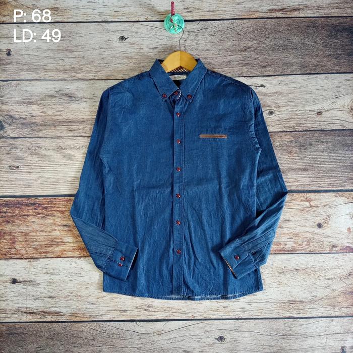 Kemeja Jester warna blue denim