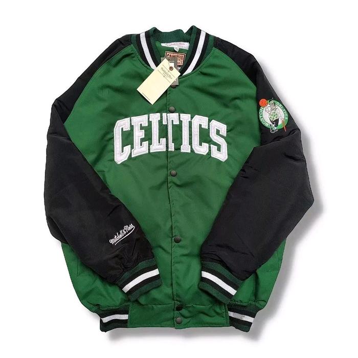 Jaket Varsity CELTICS BOSTON Bordir Full Tag - Jaket Baseball Celtics