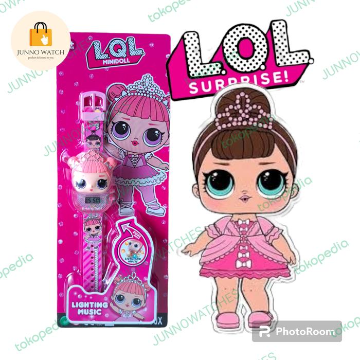 JAM TANGAN ANAK DIGITAL LED LAMPU MUSIK KARAKTER LOL