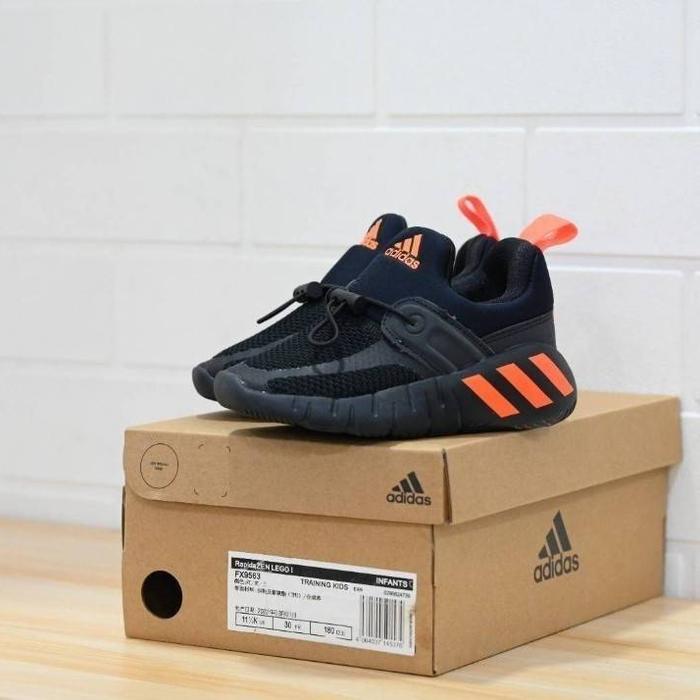 SEPATU KIDS ADIDAS RAPIDAZEN X LEGO BLACK ORIGINAL VIETNAM BNIB