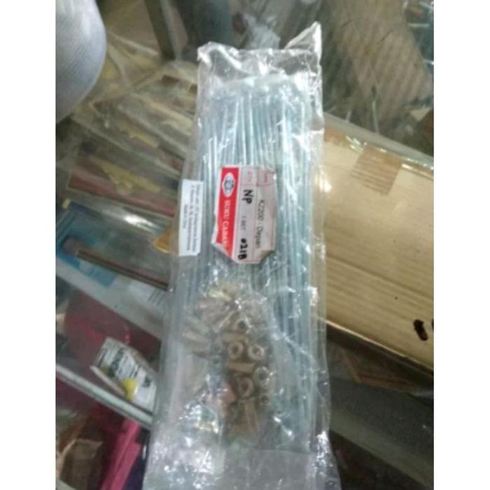 jari jari ruji roda depan kawasaki binter merzy kz200 mercy ring 18