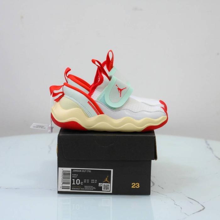 SEPATU KIDS NIKE  JORDAN 23/7 CREAM LIST RED ORIGINAL VIETNAM BNIB