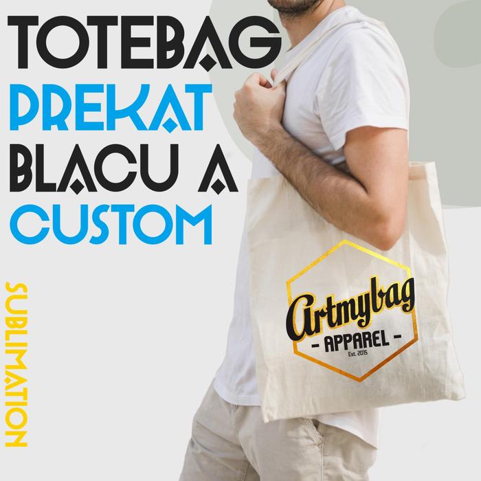 TOTEBAG "DESAIN SUKA-SUKA" cetak tinta sublim cetak 1PCS BISA!!