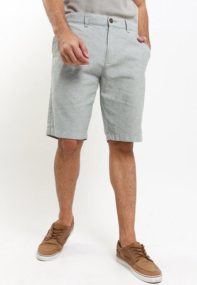 Celana Pendek Pria Giordano Men's Linen Short