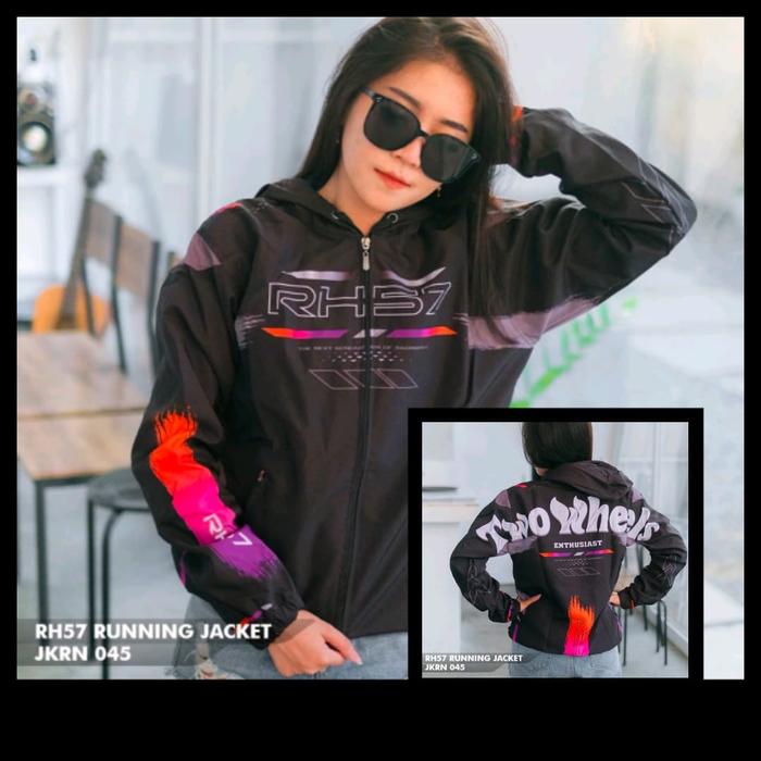 Hoodie Running RH57 Racing Hell Two Wheels Signature Seris Terbaru