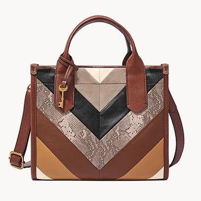 Tas Fossil Kyler Satchel Patchwork Bag