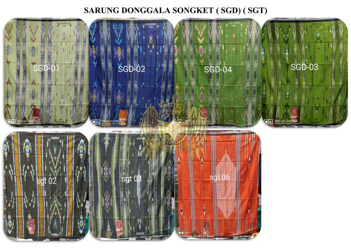 Sarung donggala S100 SGD full sutra motif songket gunung diagonal