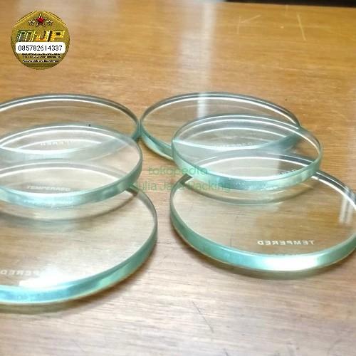Kaca tempered 12mm dia 114mm