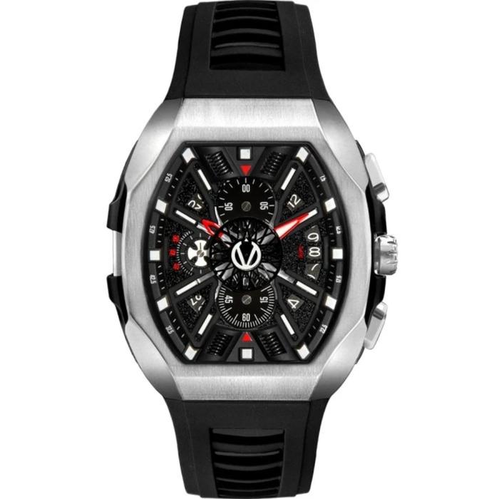 jam tangan pria original CHRIST VERRA CV12080G-31 BLACK RUBBER