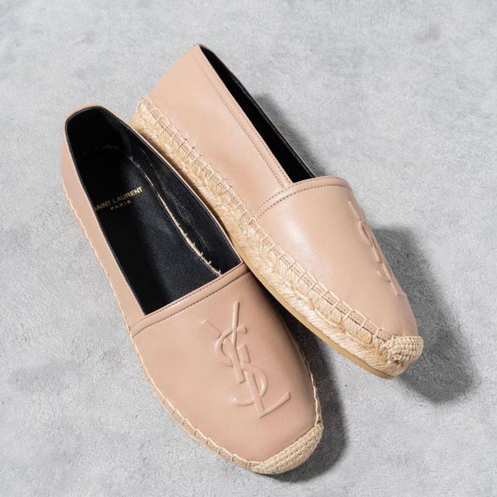 YSL SAINT LAURENT Women Espadrilles Espa in Lambskin Nude