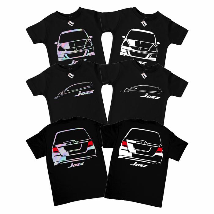 SAKAZUKI Kaos Anak Mobil HONDA JAZZ GD 3 GD3 Siluet Side Kaos Otomotif