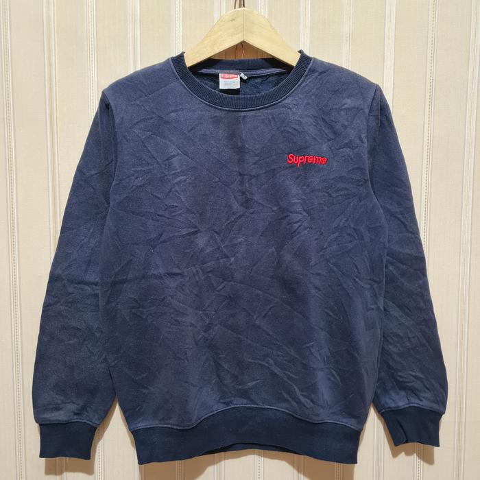 Crewneck Supreme Size M Navy Second Branded