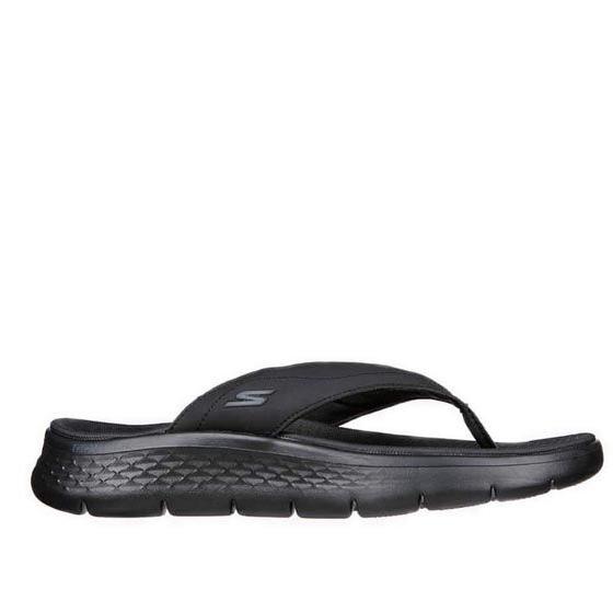 Skechers Go Walk Flex Men's Sandal - Black originalL Sendal Pria
