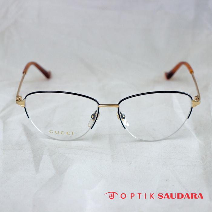 Optik Saudara - Kacamata Wanita Model Semi Cat Eye Super Mewah Dan Elegant F GG0580O 002 50