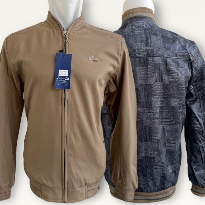 jaket DHT bomber katun bolak balik