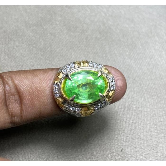 cincin batu chatam zamrud colombia batu catam hijau skala mohs 8