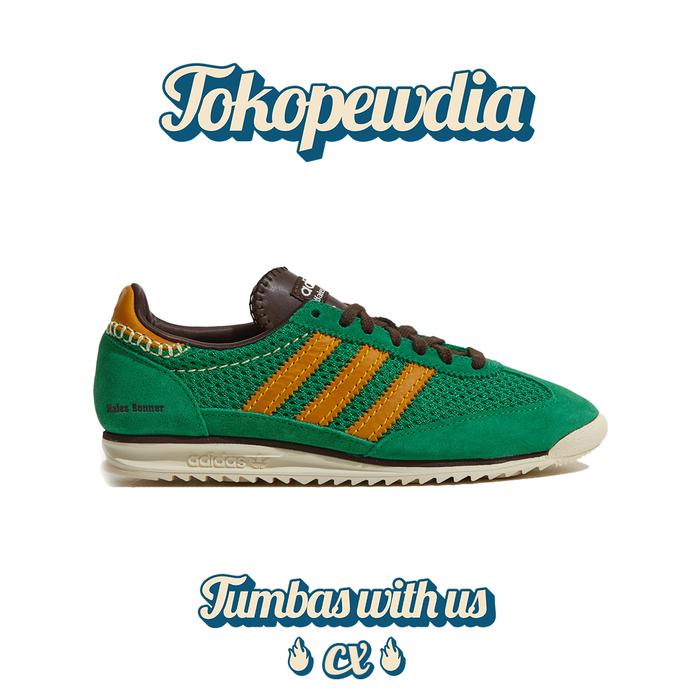 Adidas SL 72 / SL72 Wales Bonner Knit Green Collegiate Gold Dark Brown (IG0571)
