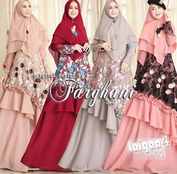 Gamis Pesta Laiqaa by Farghani Ori. Dress Pesta Gaun Kebaya Wisuda