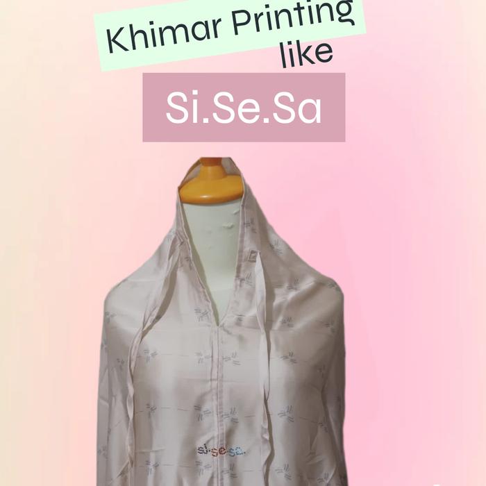 Khimar Printing Swarovski Branded like Sisesa by Sjsesa