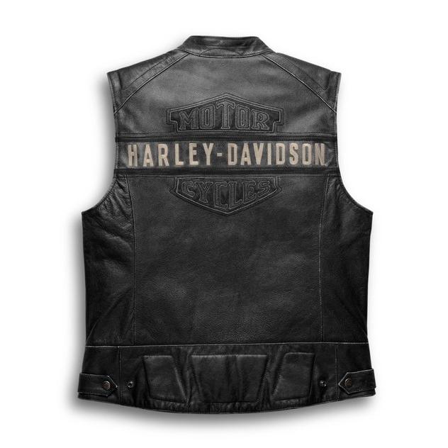 VEST ROMPI HARLEY DAVIDSON PASSING LINK LEATHER ROMPI KULIT HARLEY | ORIGINAL HD GENUINE 98109-16VM