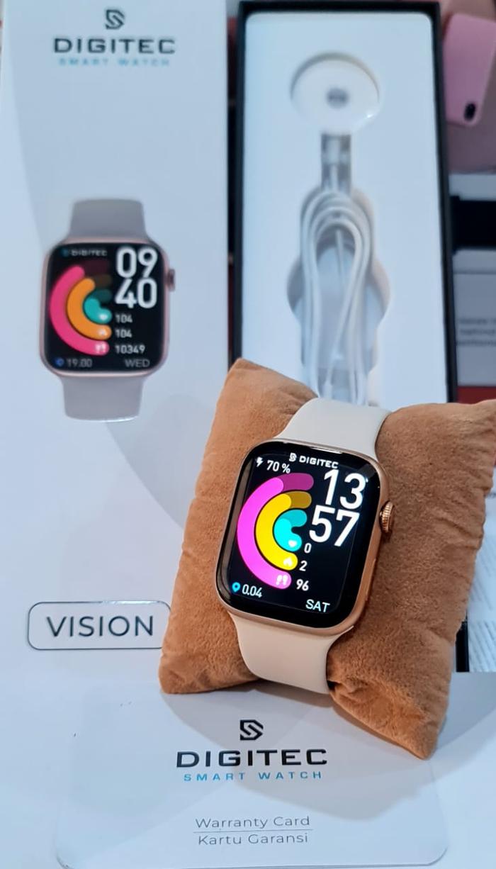 DIGITEC ORIGINAL SMARTWATCH VISION JAM WANITA JAM DIGITEC VISION PINK