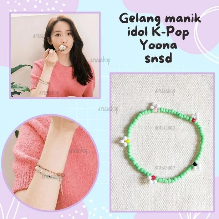 SNSD beads bracelet | YOONA SNSD BRACELET BEADS/GELANG MANIK KPOP