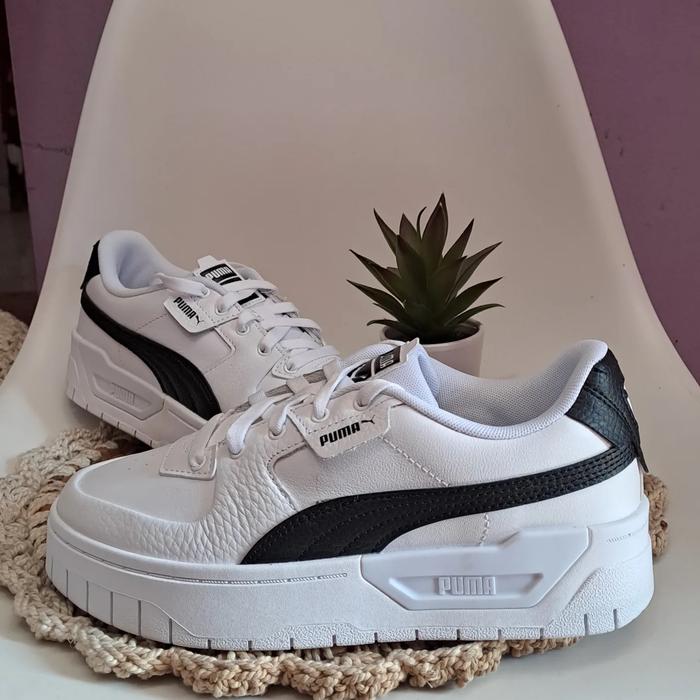 PUMA Cali Dream Lth Sneakers White Black BNIB Original 100% Size 38