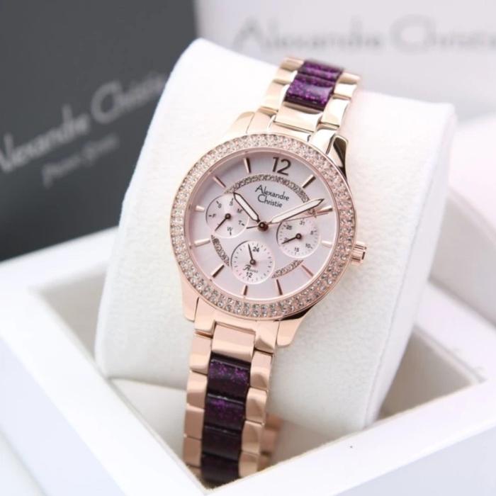 jam tangan wanita original ALEXANDRE CHRISTIE AC2914BF
