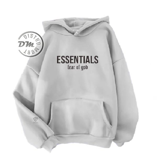 Sweater / Jaket Polos Hoodie ESSENTIALS Pria & Wanita Size M-XXL