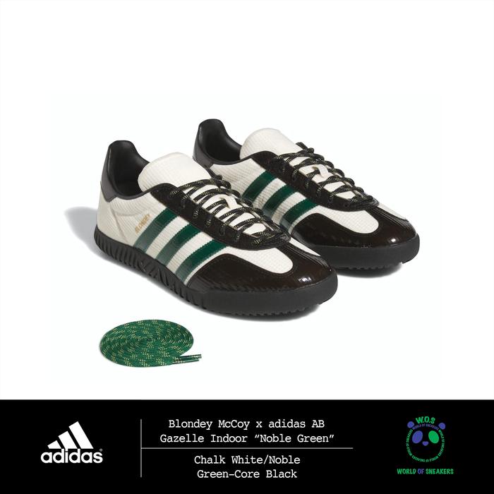 Blondey McCoy x adidas AB Gazelle Indoor “Noble Green”