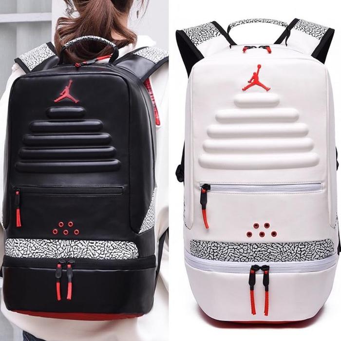 ORIGINAL RANSEL JORDAN KULIT RETRO 3 / BACKPACK BAGPACK LEATHER JORDAN